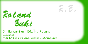 roland buki business card